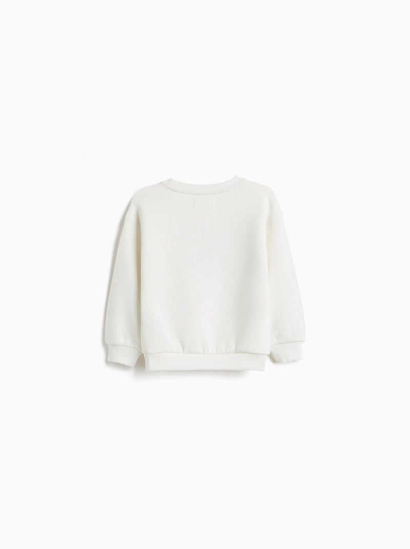 Felpa stampata, mo fashion Bianco - Kiabi
