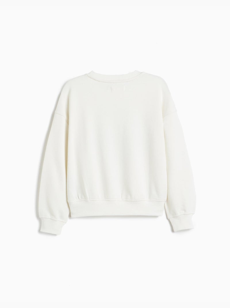 Felpa stampata, mo fashion Bianco - Kiabi