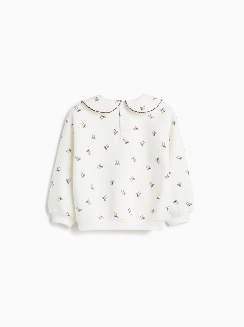 Felpa stampata, mo fashion Bianco - Kiabi