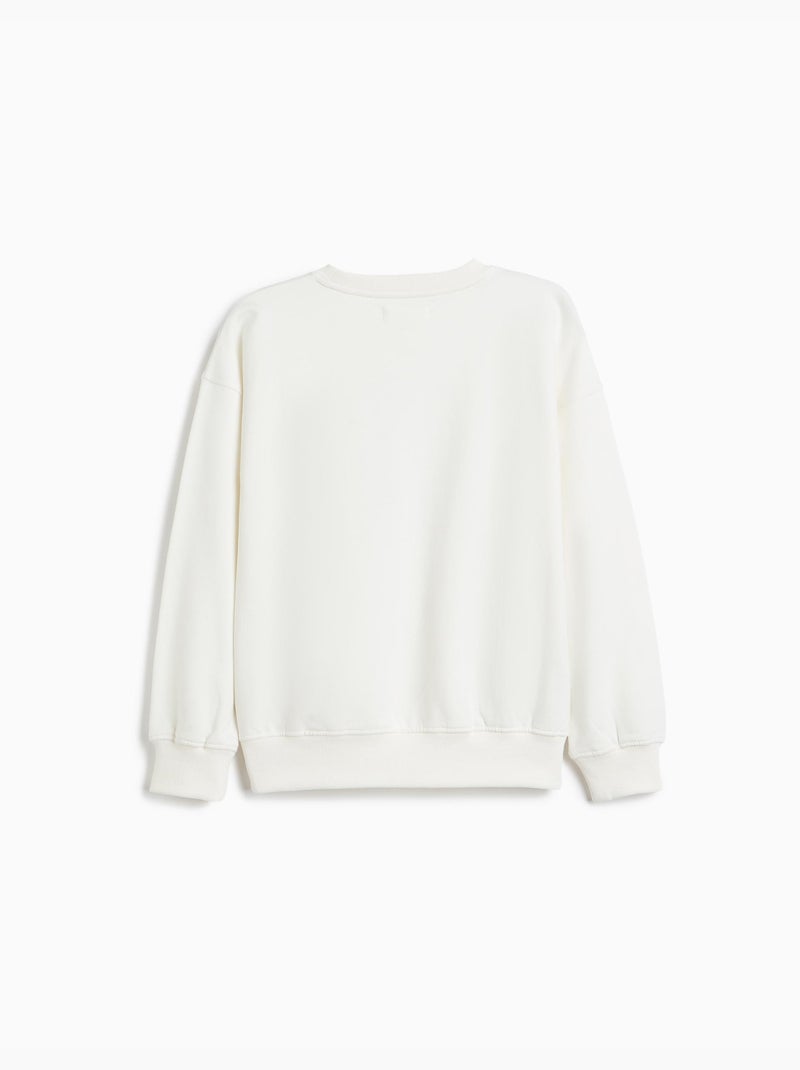Felpa stampata, mo fashion Bianco - Kiabi