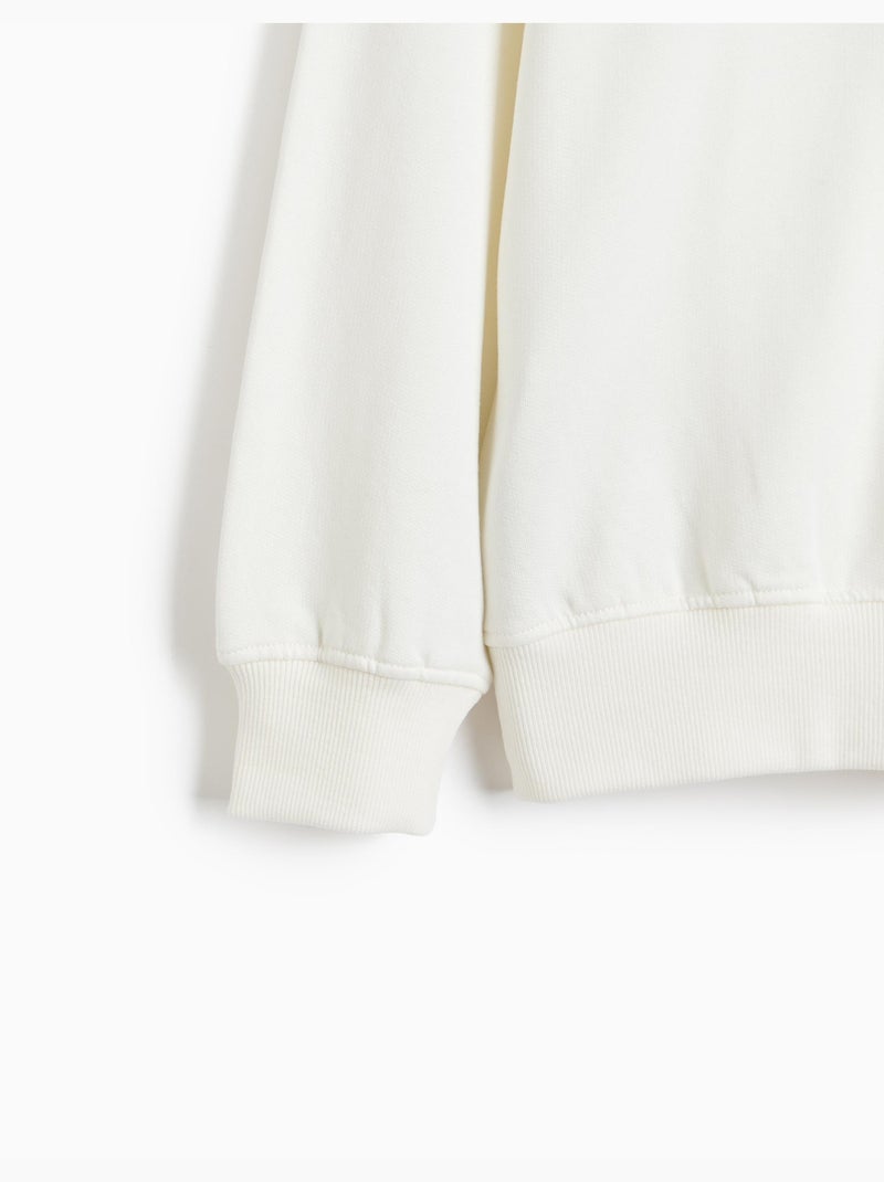 Felpa stampata, mo fashion Bianco - Kiabi