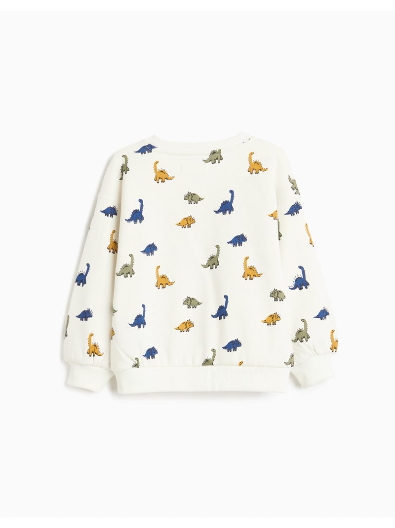 Felpa stampata, mo fashion Bianco - Kiabi