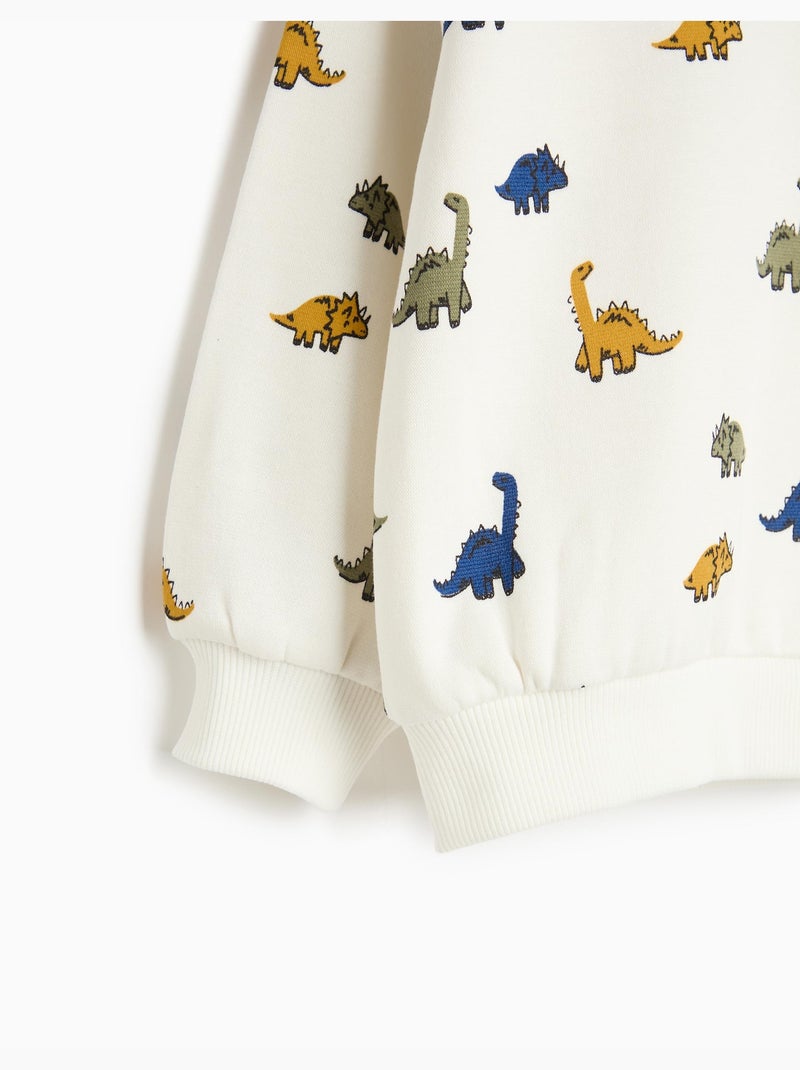 Felpa stampata, mo fashion Bianco - Kiabi