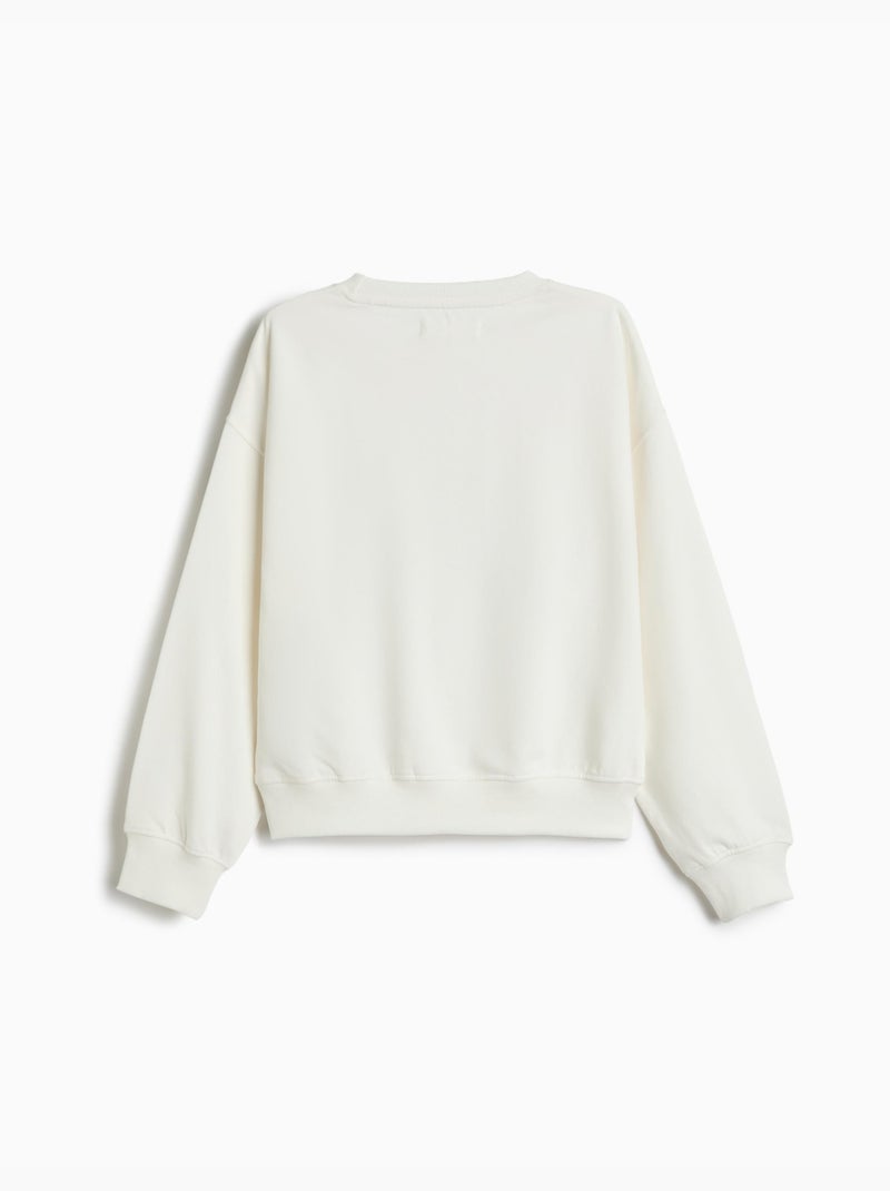 Felpa stampata, mo fashion Bianco - Kiabi