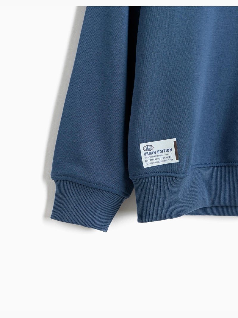 Felpa stampata, mo fashion Blu - Kiabi