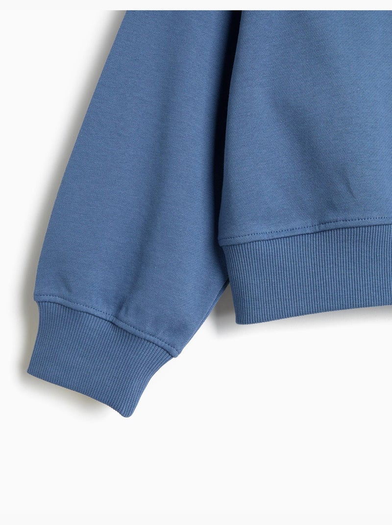 Felpa stampata, mo fashion Blu - Kiabi
