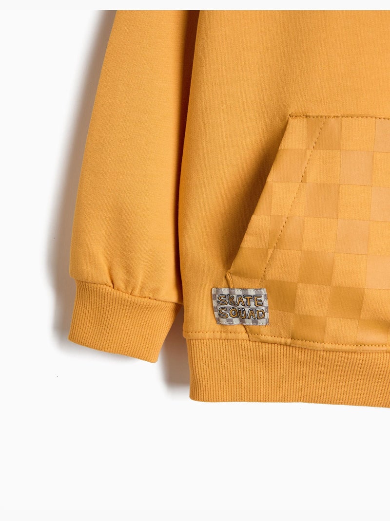 Felpa stampata, mo fashion Giallo - Kiabi