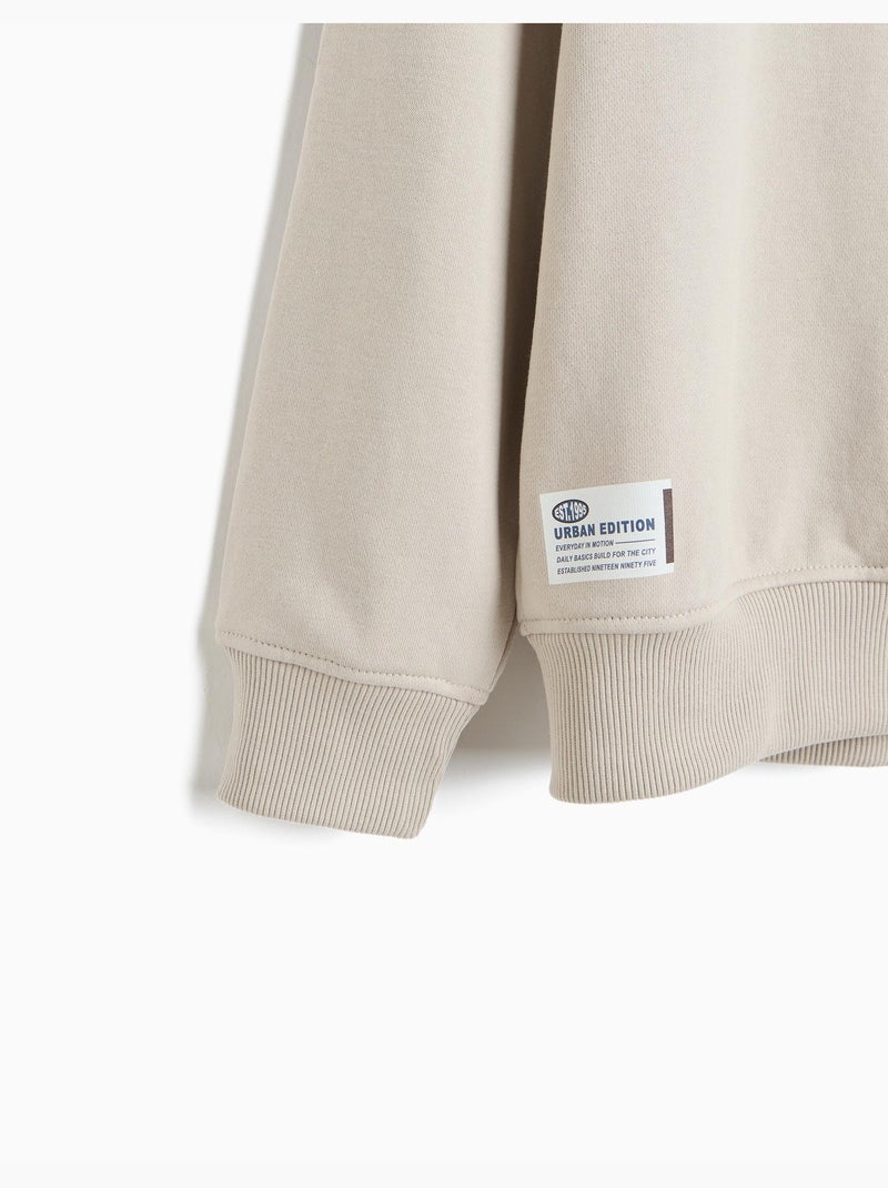 Felpa stampata, mo fashion Grigio - Kiabi