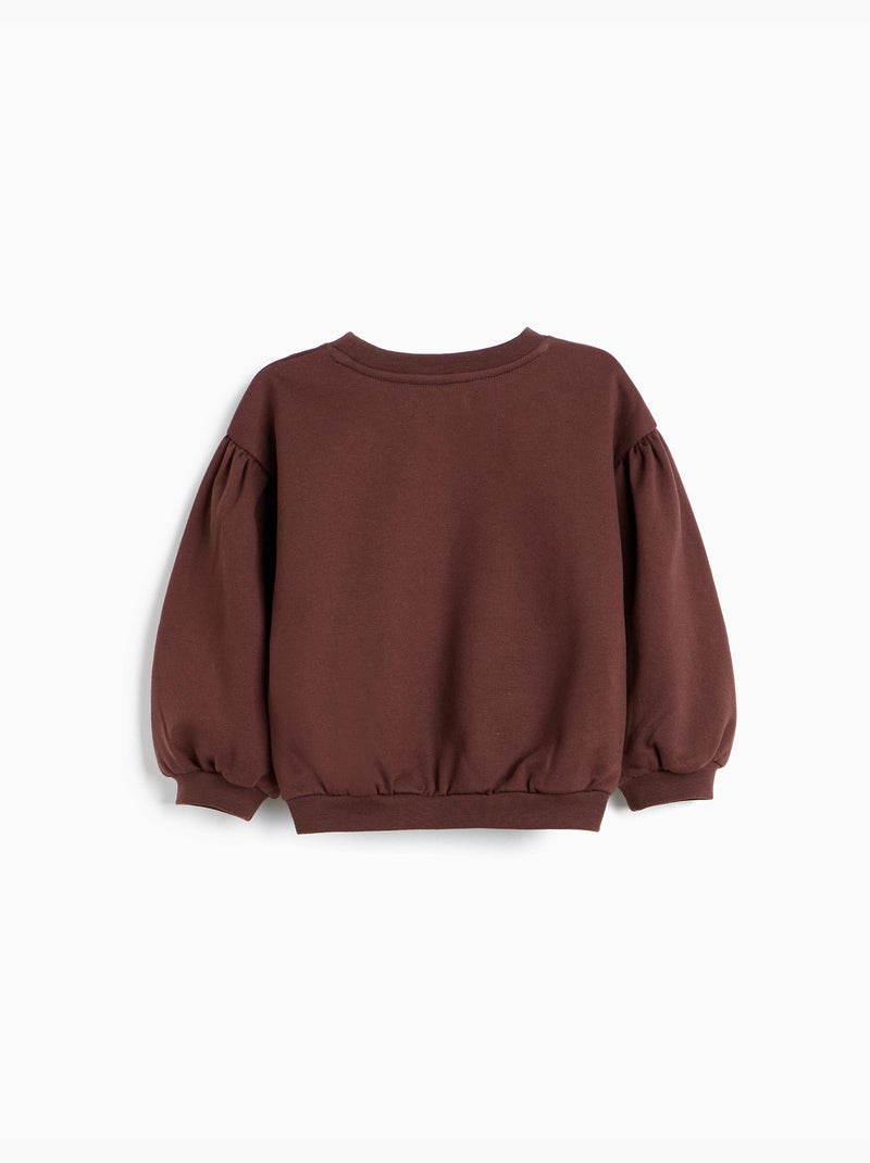 Felpa stampata, mo fashion Marrone - Kiabi