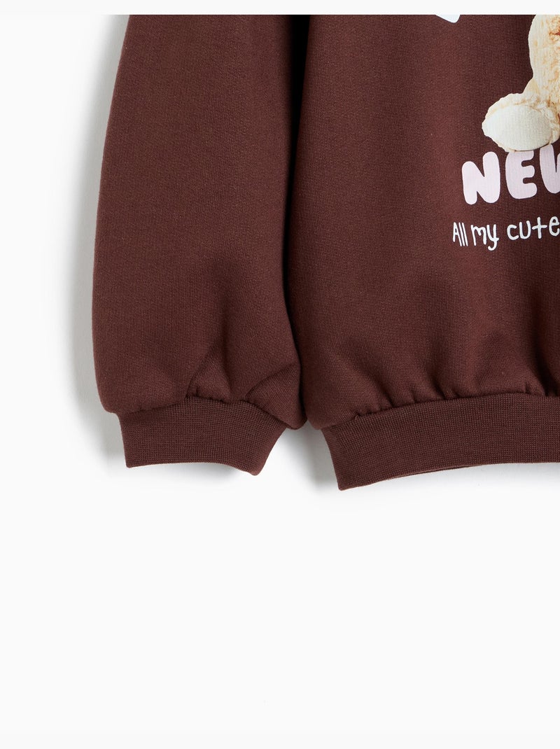 Felpa stampata, mo fashion Marrone - Kiabi