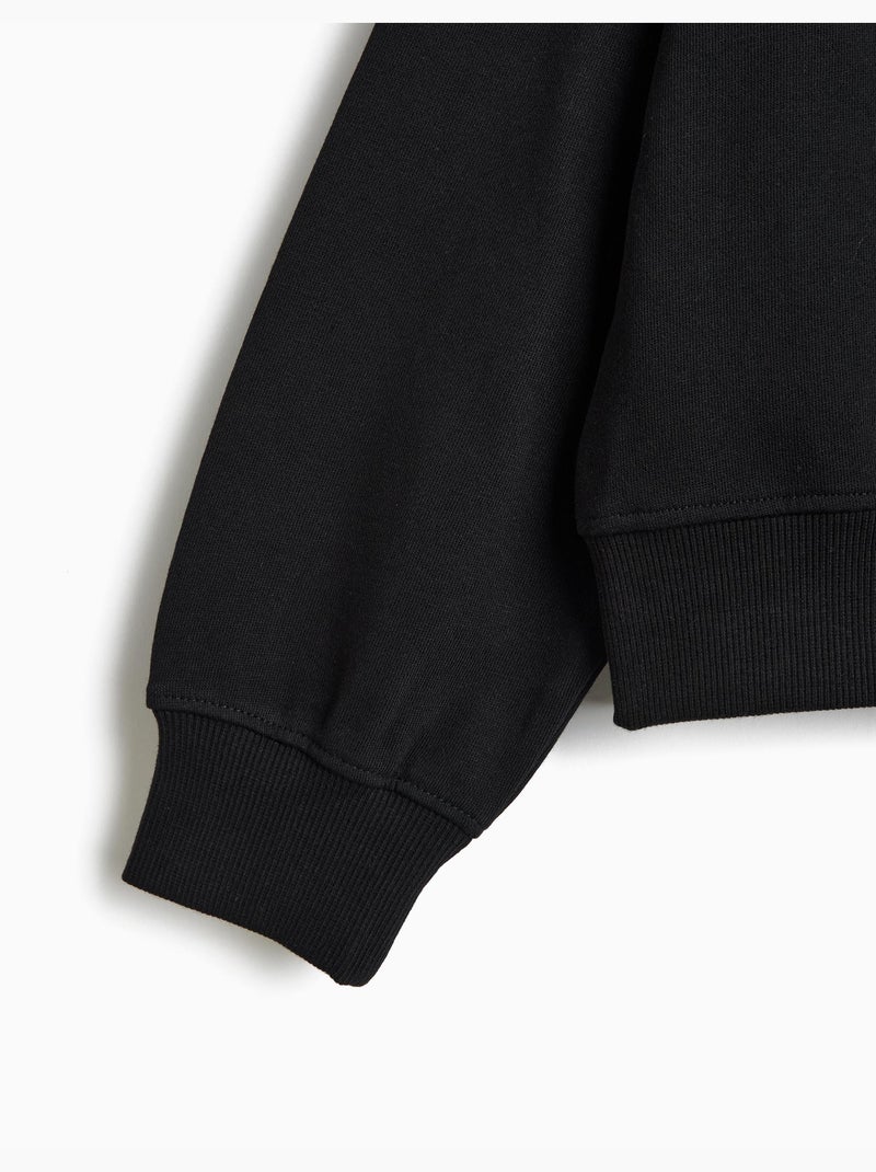 Felpa stampata, mo fashion Nero - Kiabi