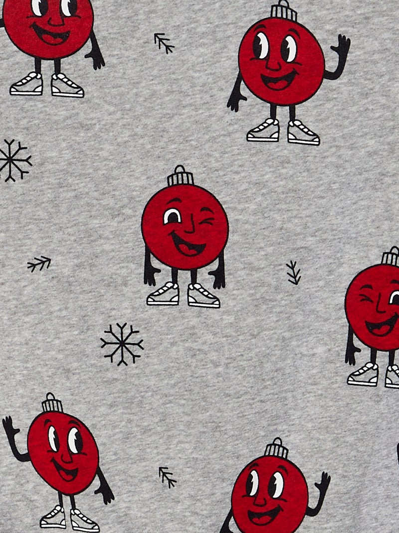 Felpa stampata Pupazzo di neve GRIGIO - Kiabi