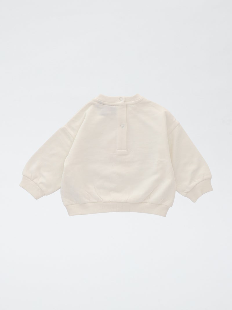 Felpa stampata 'Rolling Stones' in cotone Bianco - Kiabi