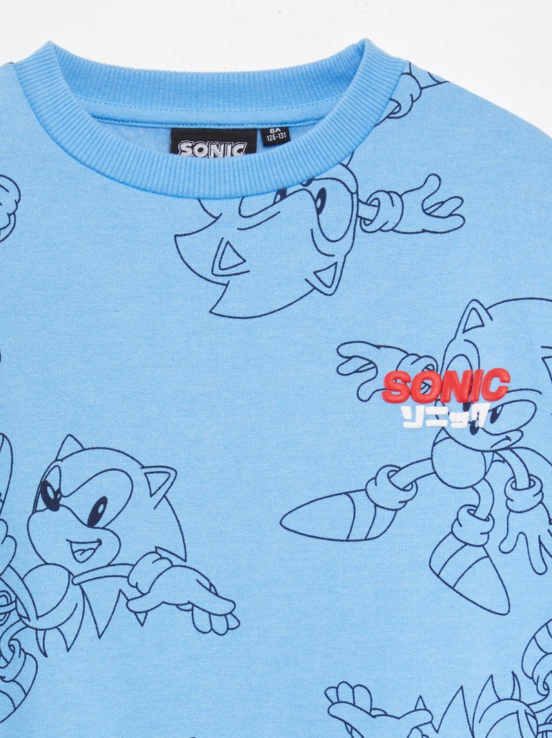 Felpa stampato 'Sonic' BLU - Kiabi