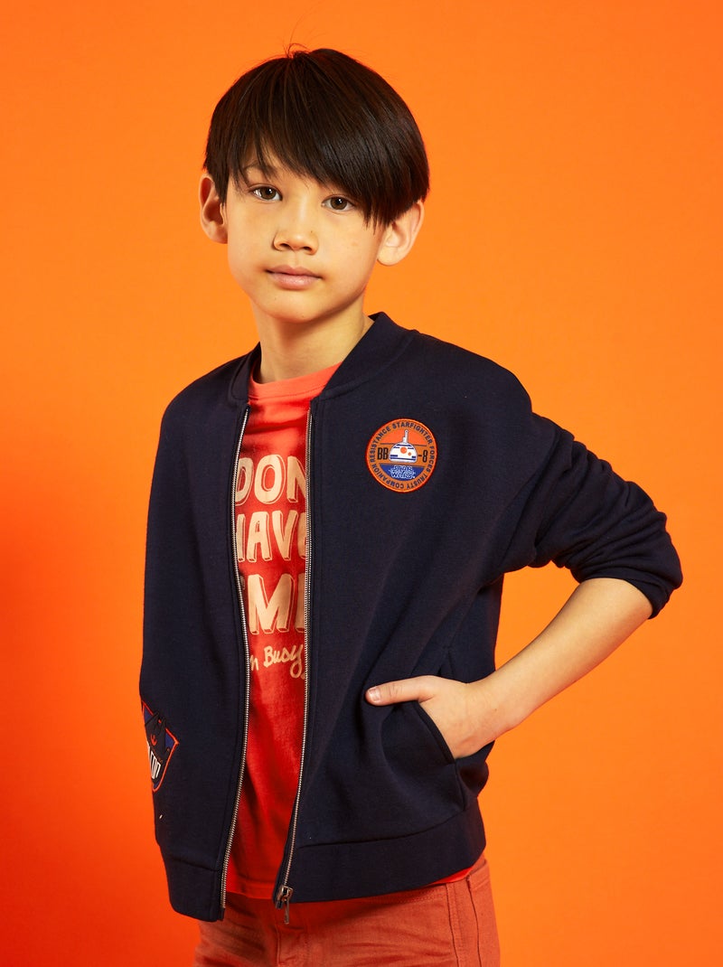Felpa 'Star Wars' con zip BLU - Kiabi