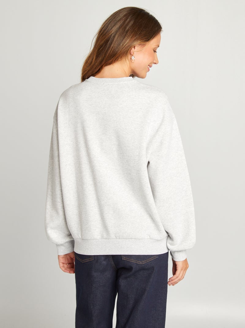 Felpa stile college GRIGIO - Kiabi