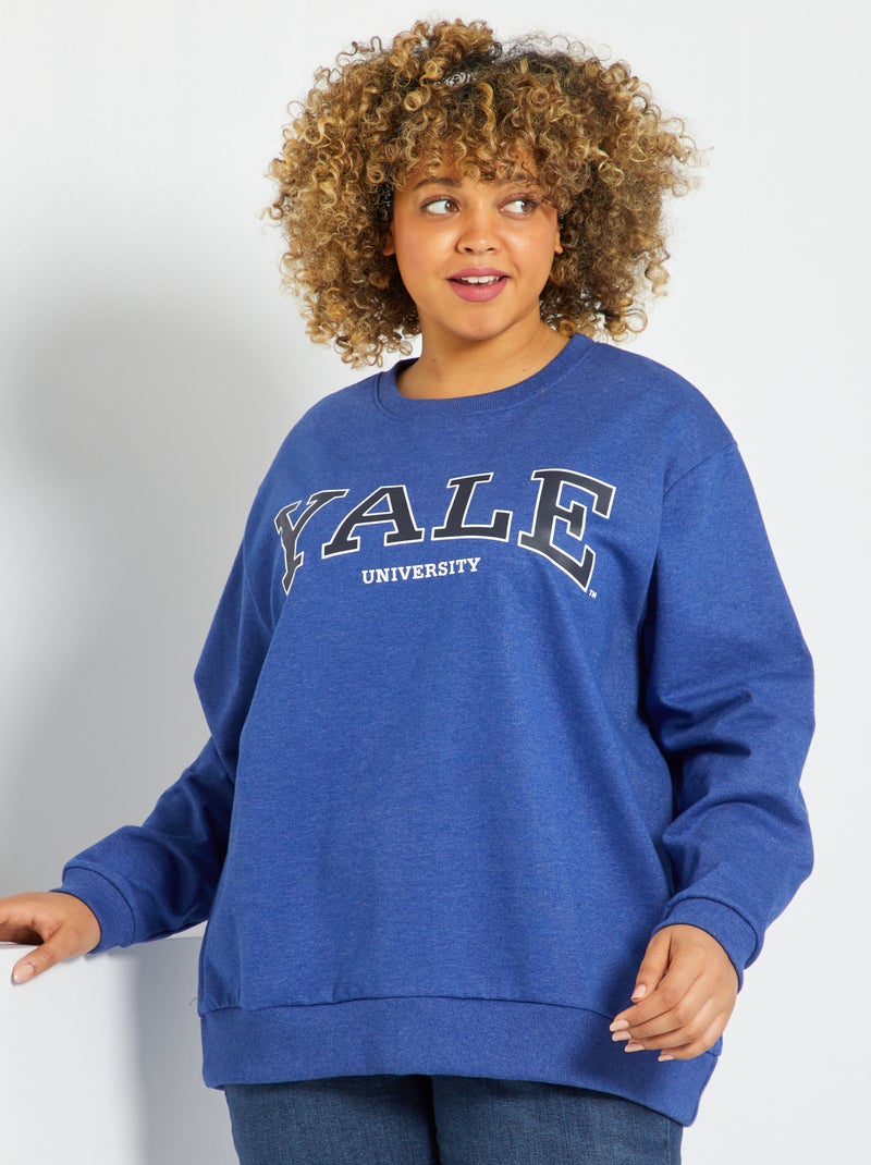 Felpa stile college 'Yale' BLU - Kiabi