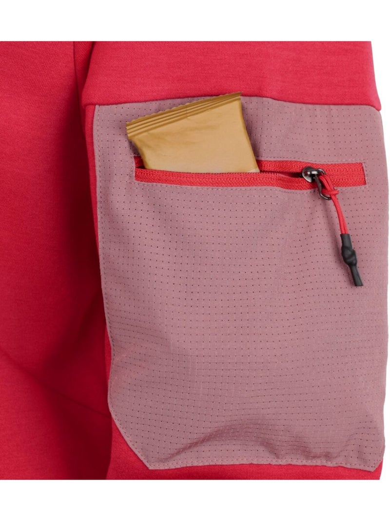 Felpa tecnica escursionismo donna donna tatras-w Rosso - Kiabi