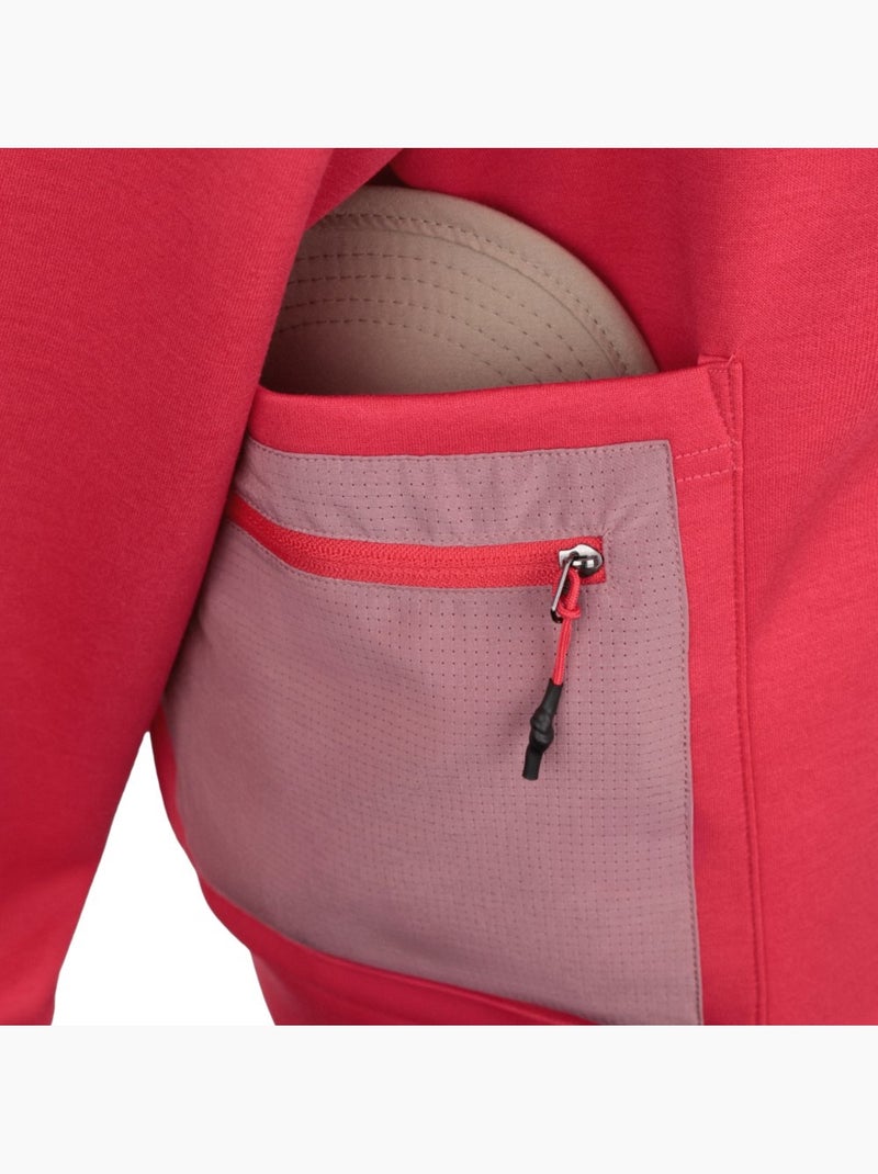 Felpa tecnica escursionismo donna donna tatras-w Rosso - Kiabi
