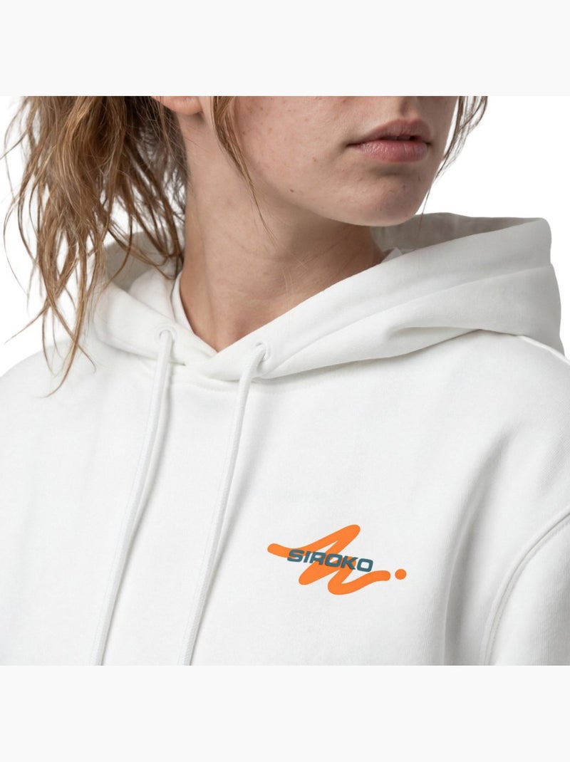 Felpa tennis con cappuccio donna tennis donna newport-w Bianco - Kiabi