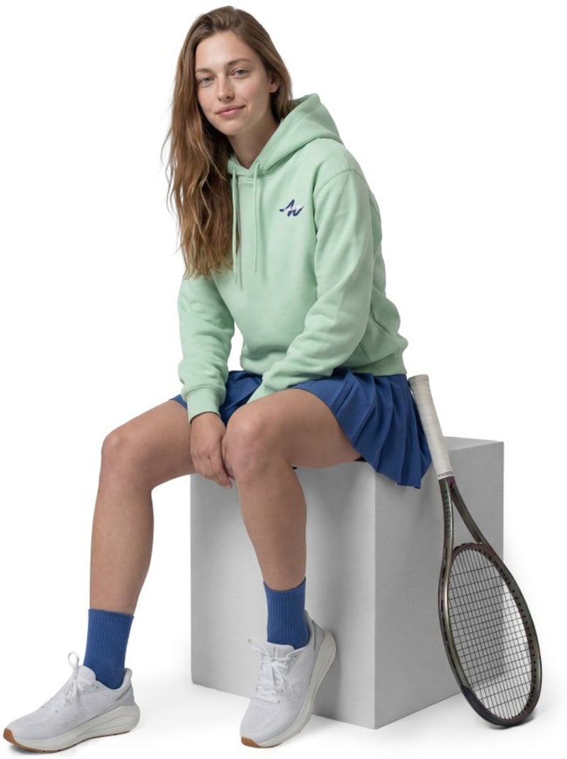 Felpa tennis con cappuccio donna tennis donna newport-w light Verde - Kiabi