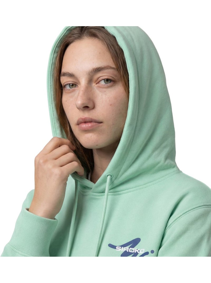 Felpa tennis con cappuccio donna tennis donna newport-w light Verde - Kiabi