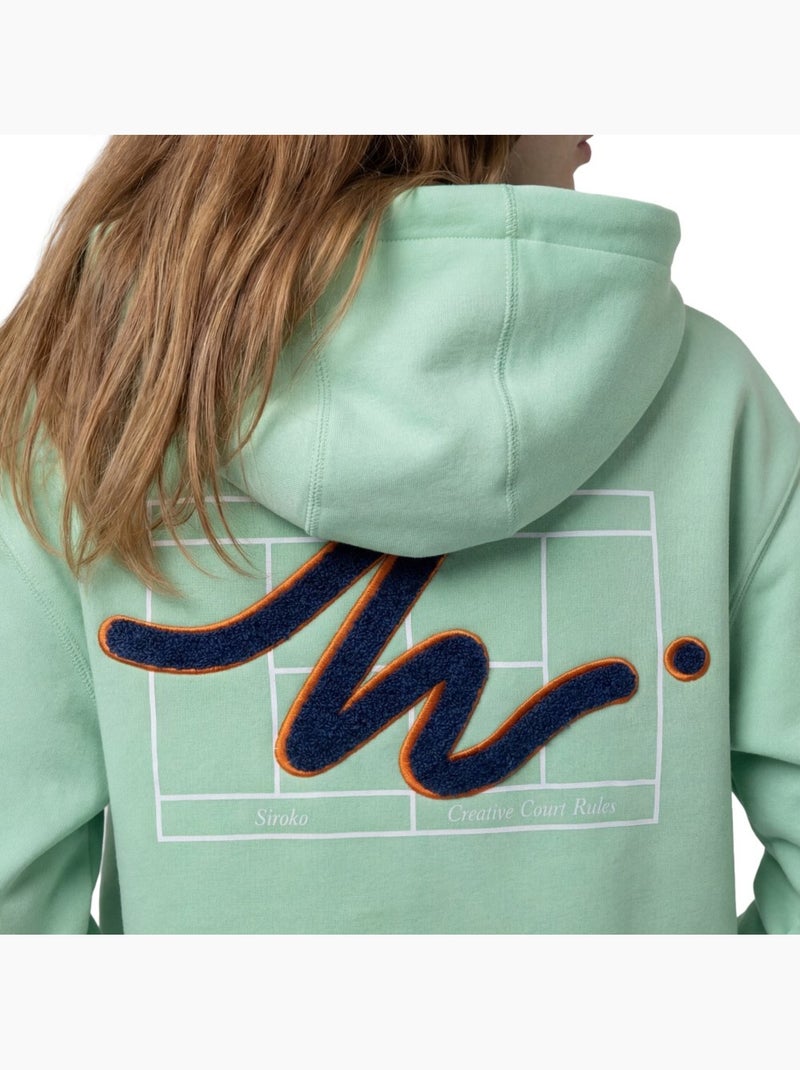 Felpa tennis con cappuccio donna tennis donna newport-w light Verde - Kiabi