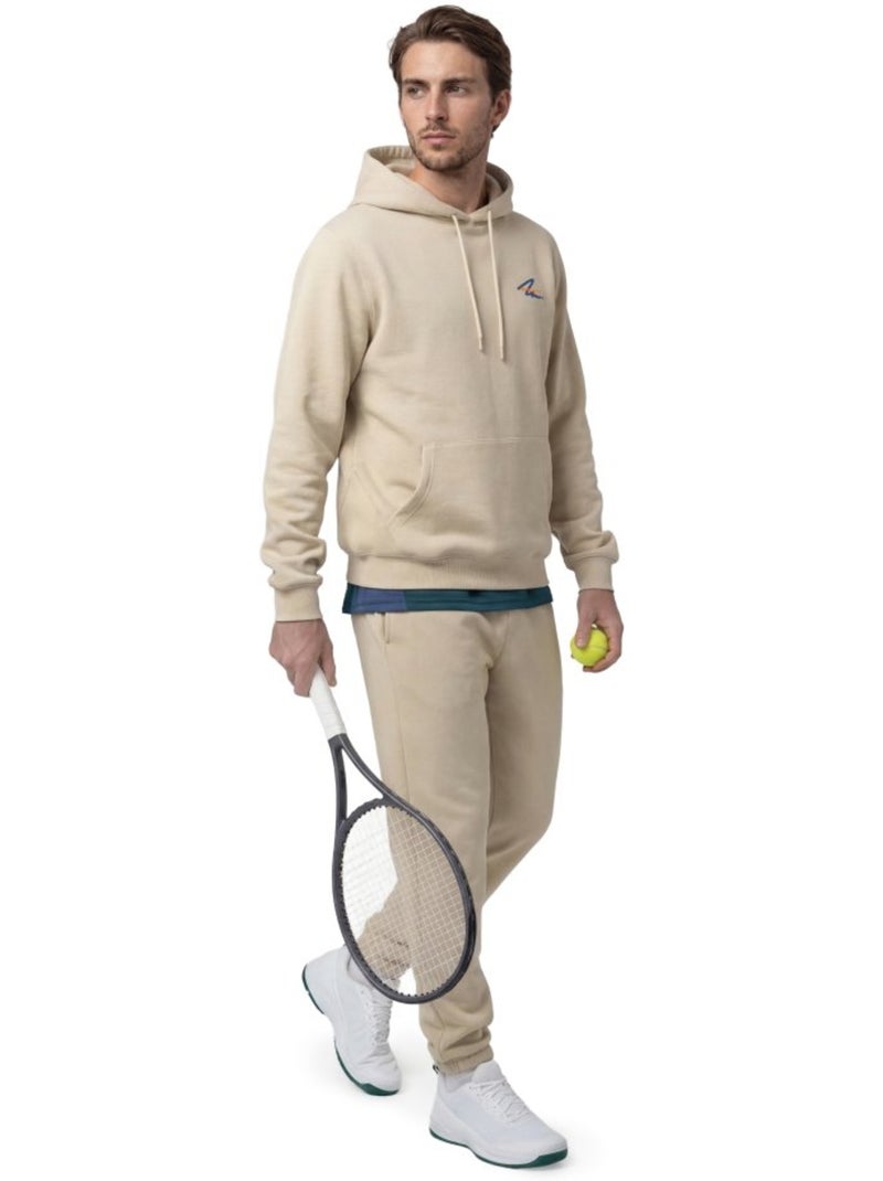Felpa tennis con cappuccio uomo tennis uomo newport Beige - Kiabi