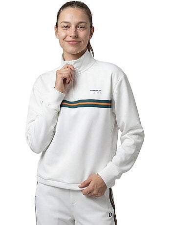 Felpa tennis mezza zip donna tennis donna tiebreak-w