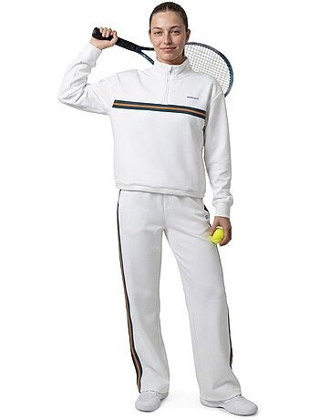 Felpa tennis mezza zip donna tennis donna tiebreak-w