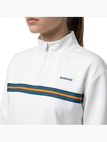 Felpa tennis mezza zip donna tennis donna tiebreak-w