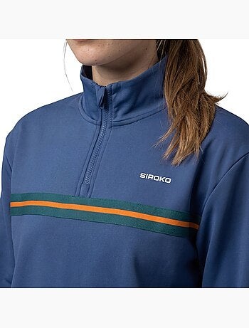 Felpa tennis mezza zip donna tennis donna tiebreak-w navy