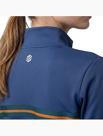 Felpa tennis mezza zip donna tennis donna tiebreak-w navy