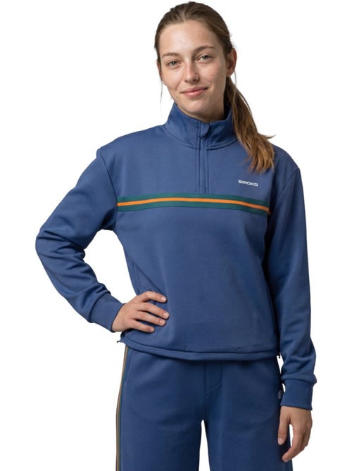 Felpa tennis mezza zip donna tennis donna tiebreak-w navy - Kiabi Felpa tennis mezza zip donna tennis donna tiebreak-w navy - Kiabi
