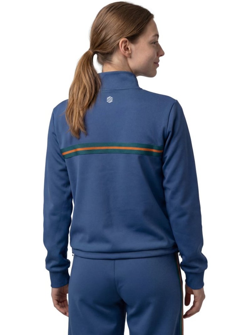Felpa tennis mezza zip donna tennis donna tiebreak-w navy Blu - Kiabi
