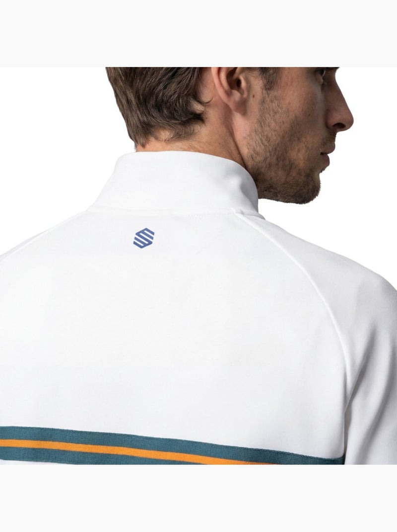 Felpa tennis mezza zip uomo tennis uomo tiebreak Bianco - Kiabi