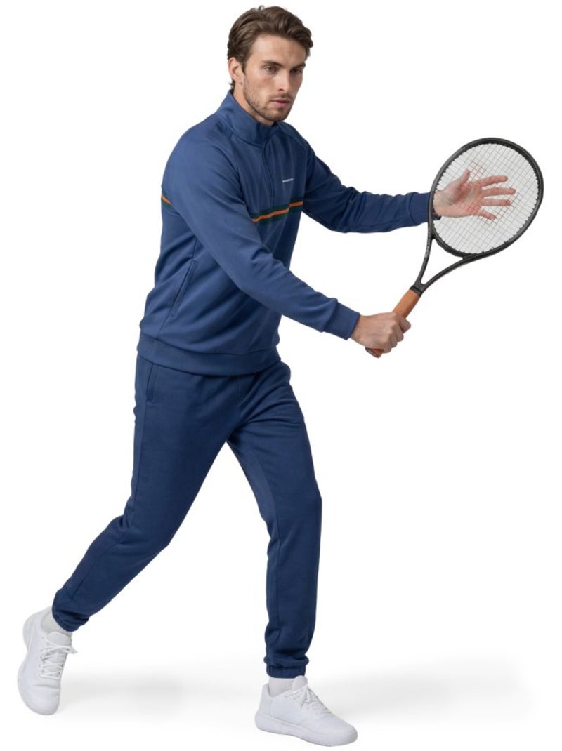 Felpa tennis mezza zip uomo tennis uomo tiebreak navy Blu - Kiabi