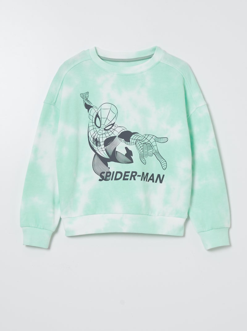 Felpa tie and dye 'Spider-Man' VERDE - Kiabi
