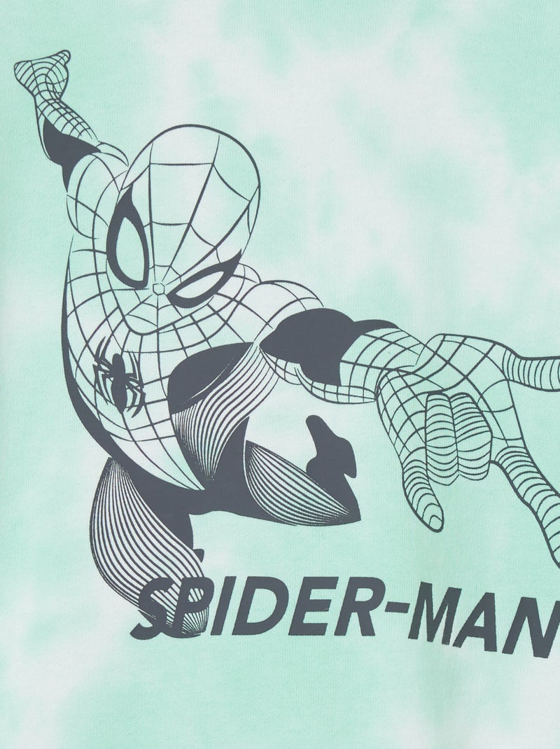 Felpa tie and dye 'Spider-Man' VERDE - Kiabi