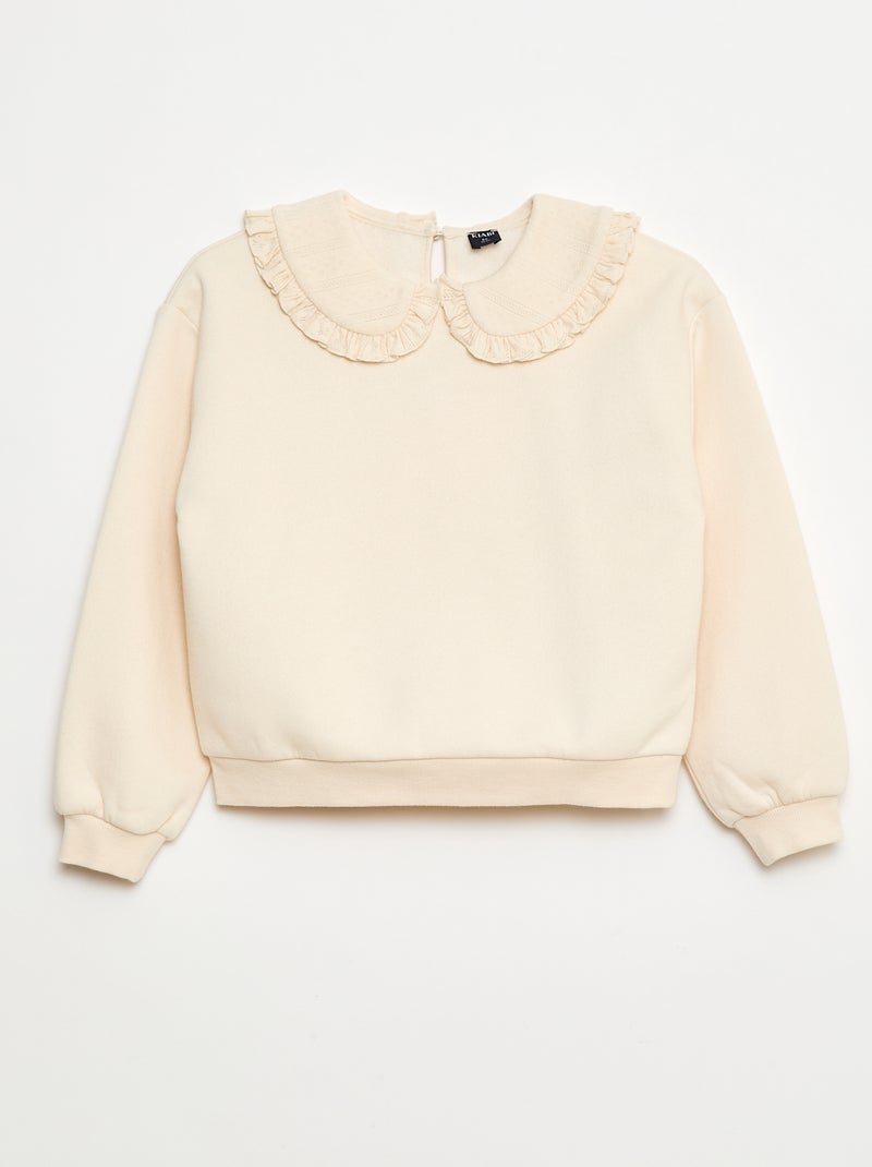 Felpa Girocollo A Maniche Lunghe Unisex Per Neonati E Bambini, In Misto Cotone, Tinta Unita, Adatta Per Autunno