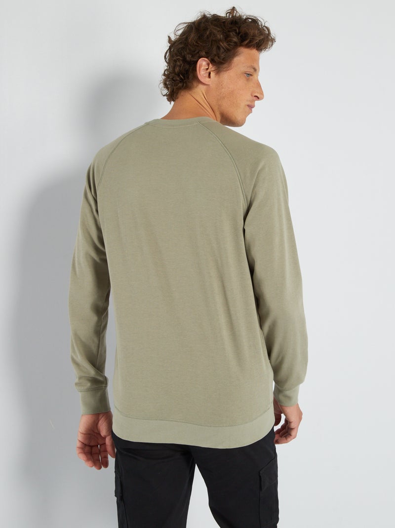 Sweat Homme Pull&Bear Taille L - Couleur Saumon Uni - Très Bon État