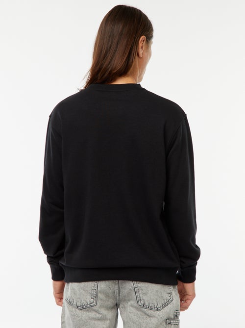 Felpa tinta unita in tessuto felpato leggero - Kiabi