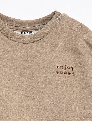 Felpa tinta unita in tessuto felpato