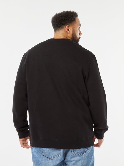 Felpa tinta unita in tessuto felpato - Kiabi