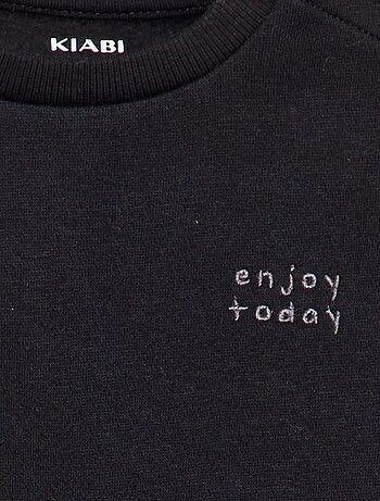 Felpa tinta unita in tessuto felpato