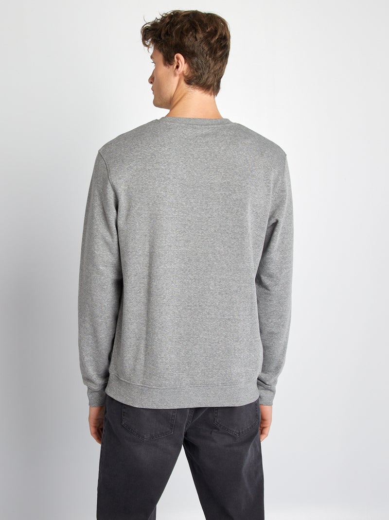 Felpa tinta unita scollo tondo +190 cm GRIGIO - Kiabi