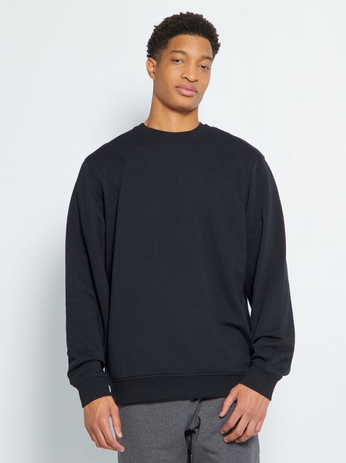 Felpa tinta unita scollo tondo +190 cm - Kiabi