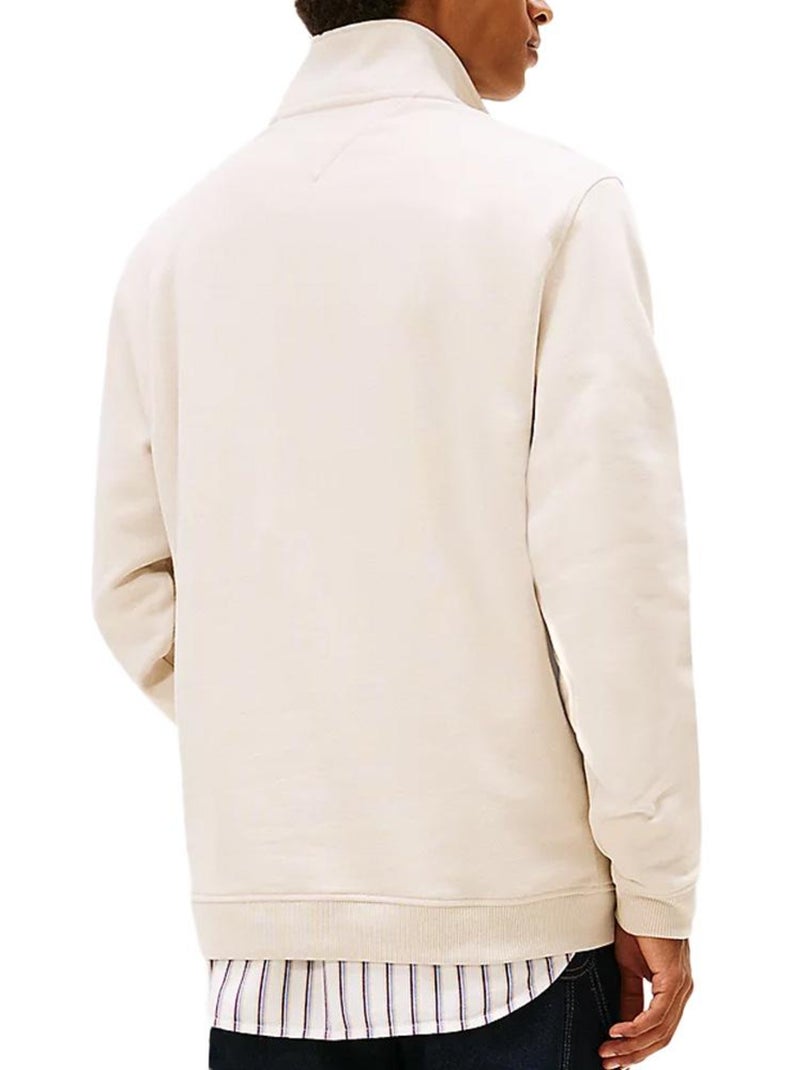 Felpa Tommy Hilfiger con Logo Beige - Kiabi