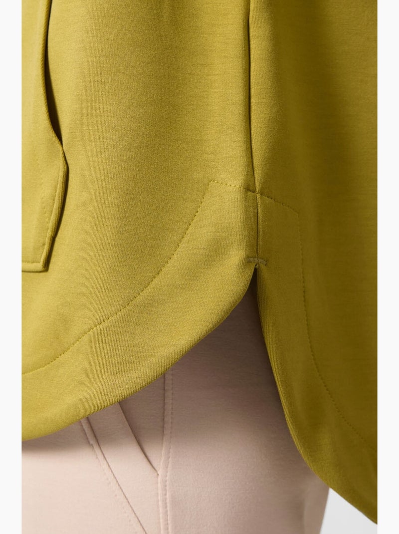 Felpa tunik lunga oversize con cappuccio e zip tommy Cachi - Kiabi