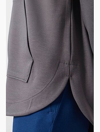 Felpa tunik lunga oversize con cappuccio e zip tommy
